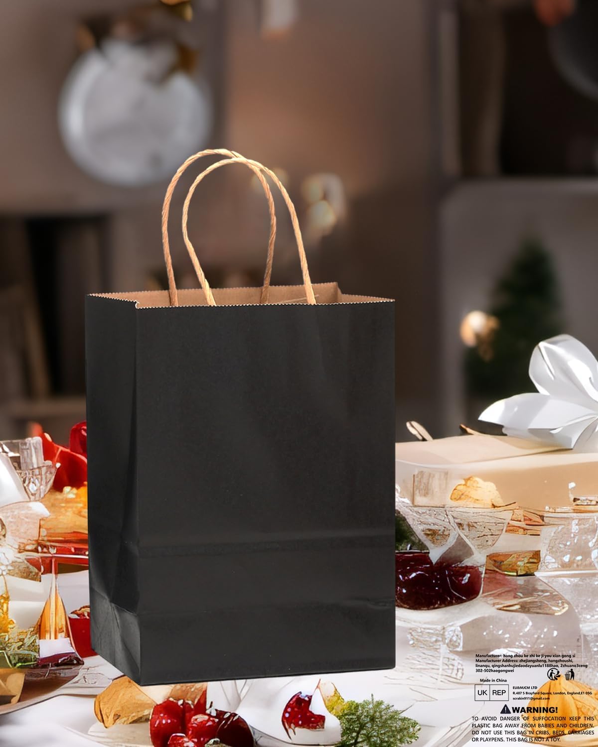 Detalle 2 de Gcardist gift bags 30 pack, 11x5x8 inches