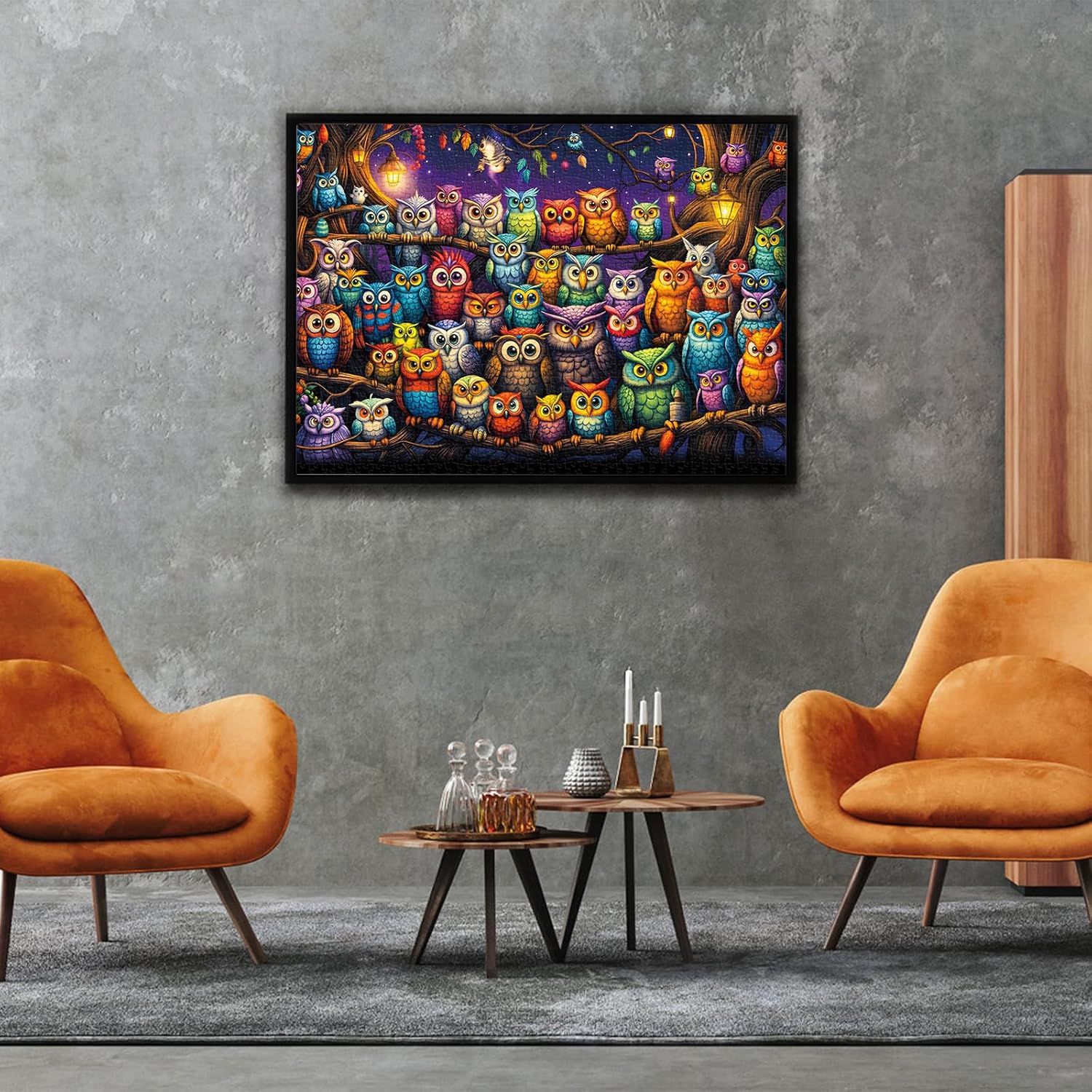 Detalle 2 de TangComplete Owl Family Puzzle 🧩