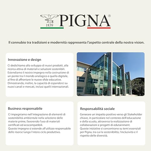 Detalle 1 de Pigna Monocromo Conf. 10 pz. Quaderno A4 72 pagine 100 g/m², rigatura 1R (02298881R)