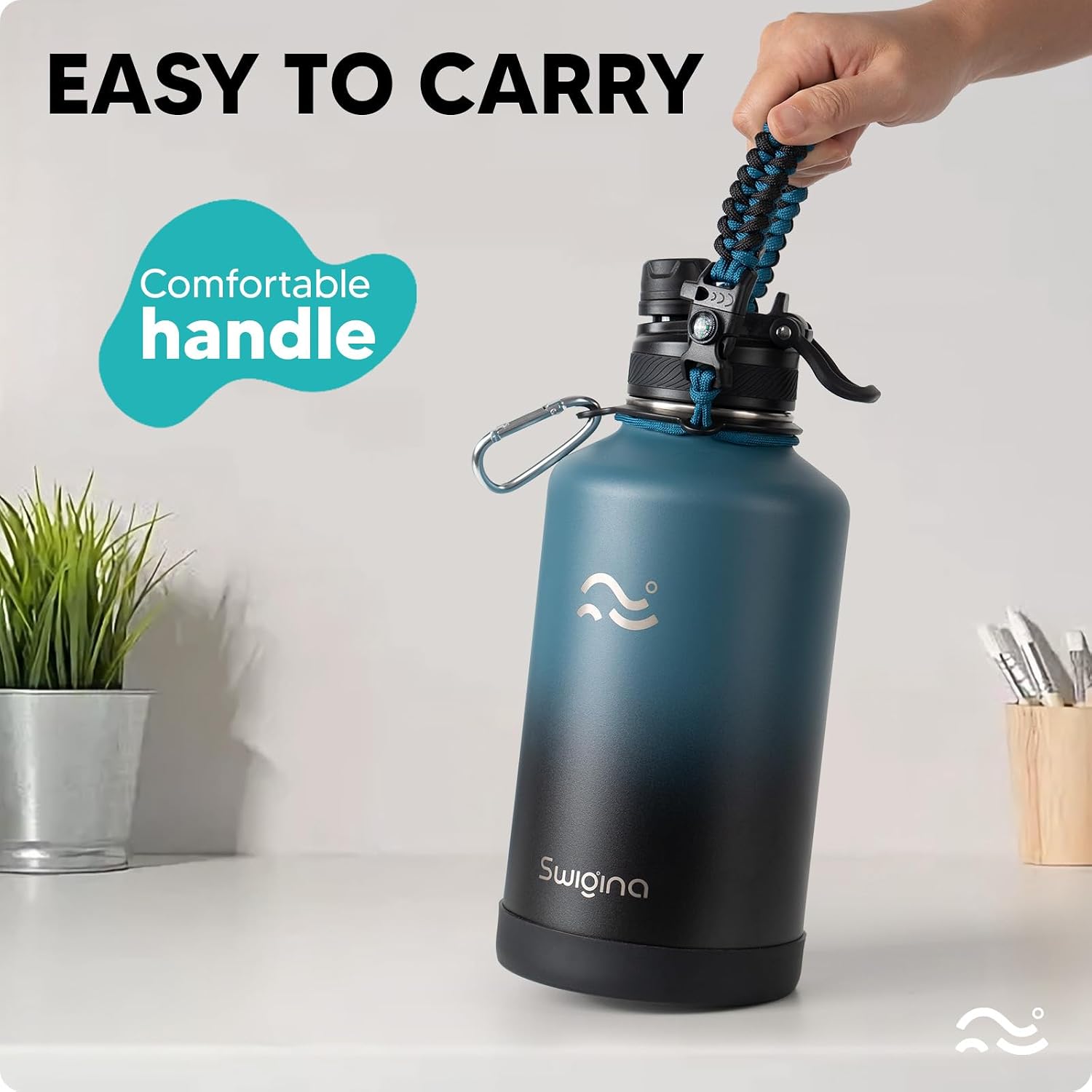 Thumbnail 6 de Swigina 64 oz Insulated Water Bottle