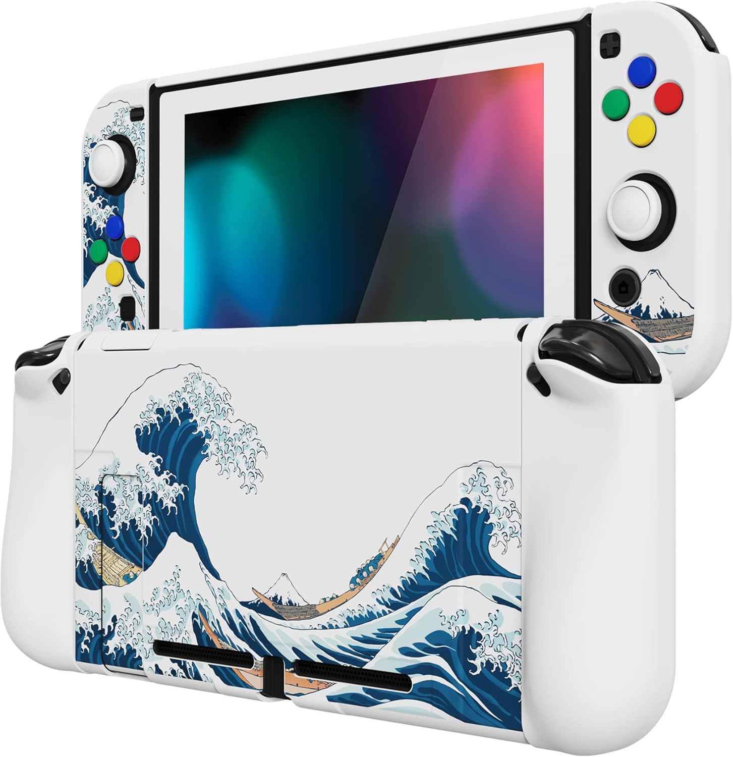Thumbnail 6 de PlayVital AlterGrips Dockable Protective Case for Nintendo Switch – Ergonomic, Full Protection with Screen Protector & Accessories