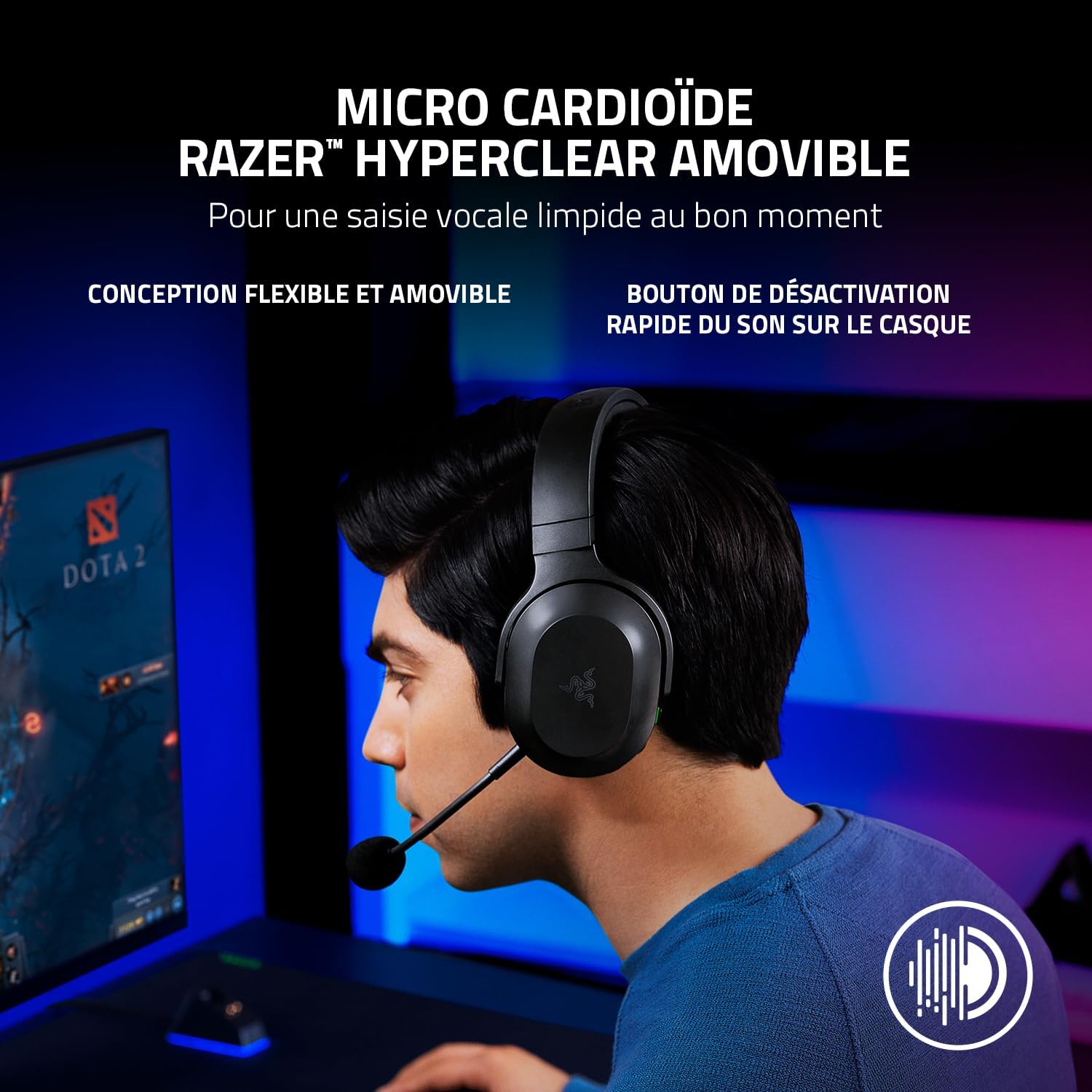 Thumbnail 4 de Razer Barracuda X — Casque gaming sans fil multiplateforme avec SmartSwitch Dual, USB-C et micro cardioïde