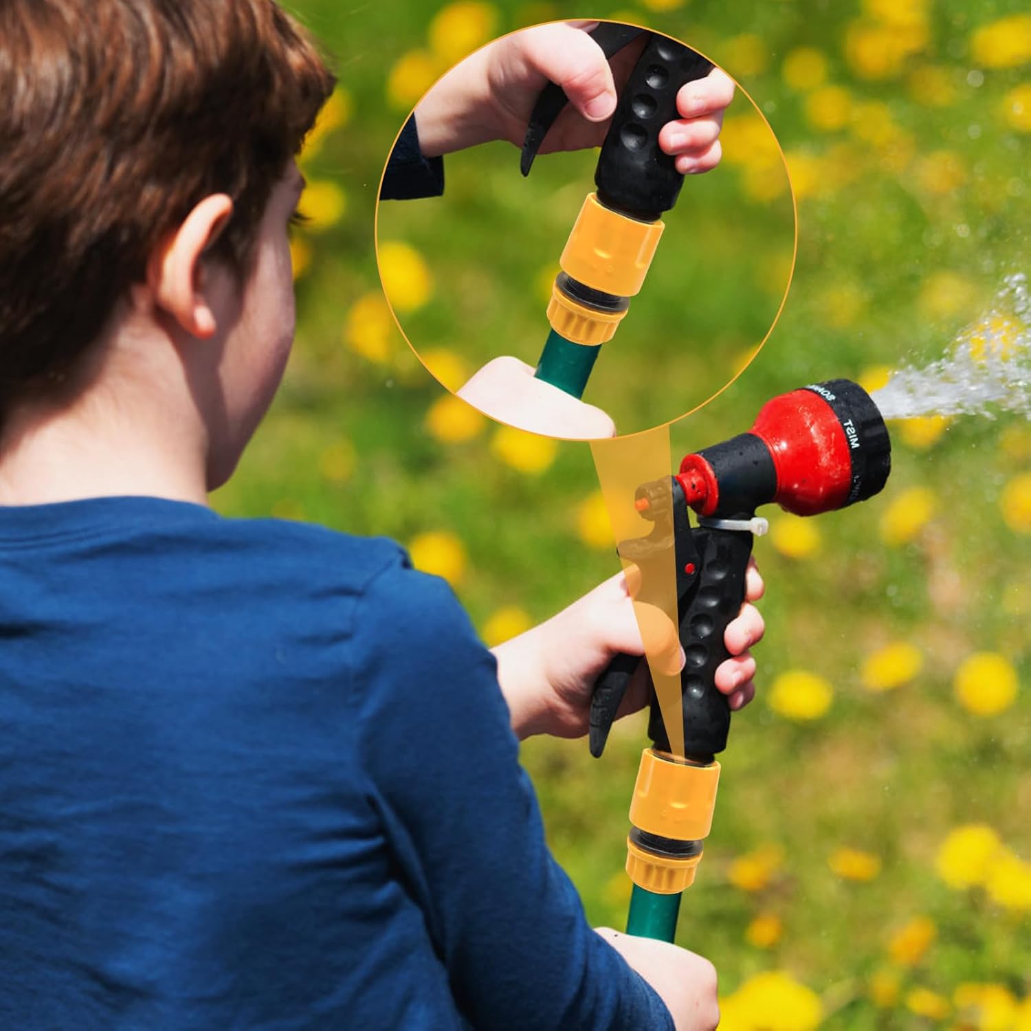 Thumbnail 6 de 27Pcs 2-in-1 Garden Hose Kit with Nozzle, Quick & Repair Connectors (1/2'' & 3/4'')