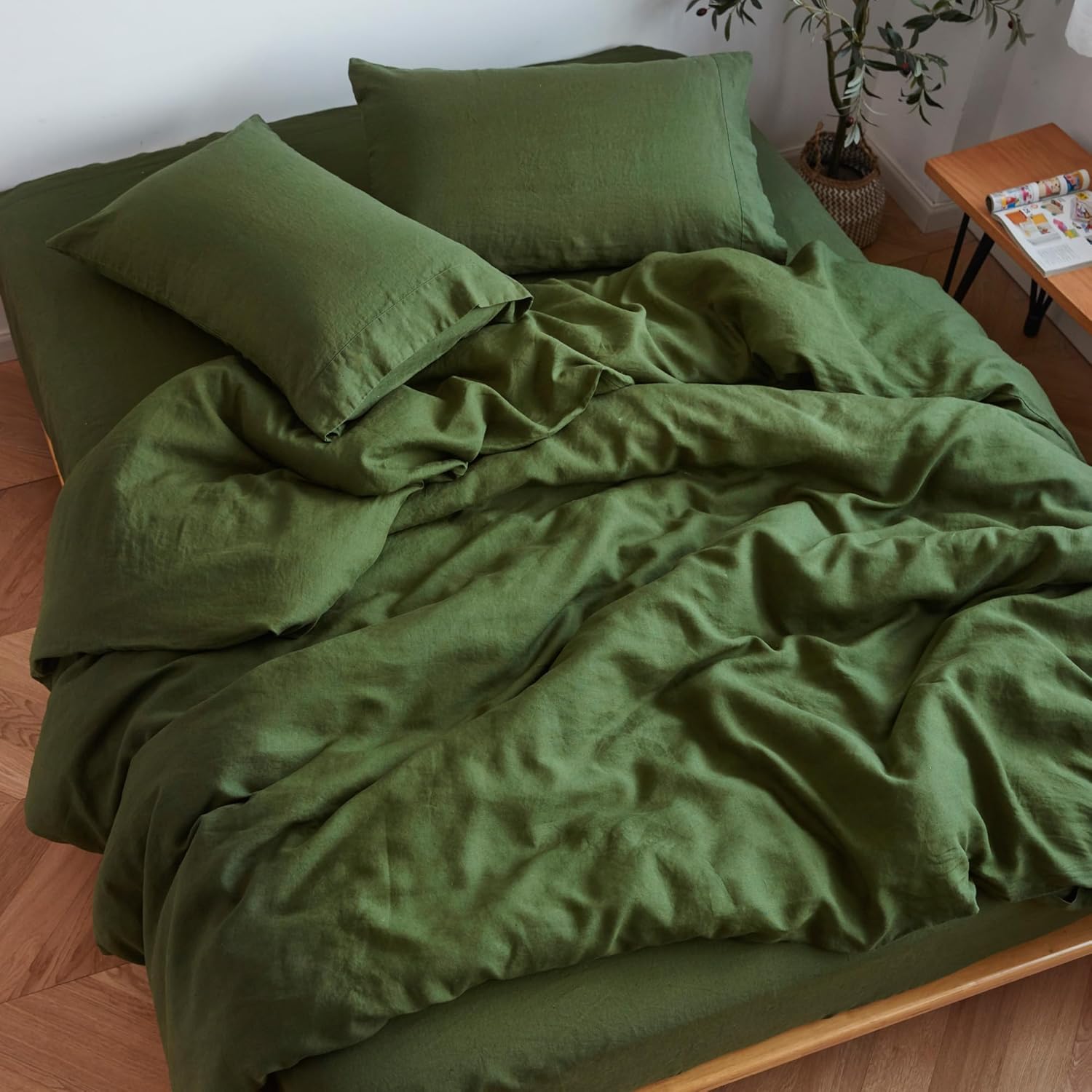 Thumbnail 5 de Sijo Stone Washed Linen Sheet Set