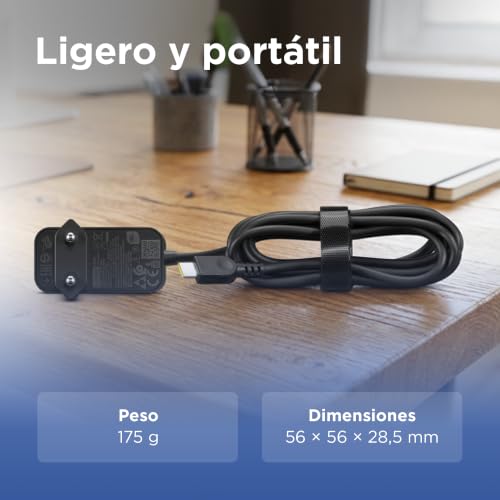 Detalle de Lenovo Adaptador de Pared USB-C de 65 W con Carga Rápida y Cable de 1,7 m