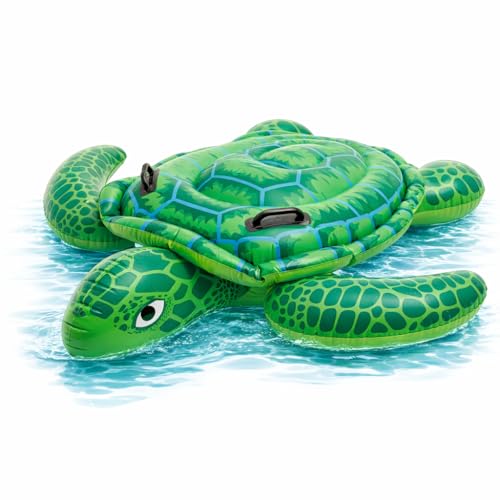 Detalle de XXL Schildkröte aufblasbar Schwimmring grün Ø 150 cm – TK Gruppe Timo Klingler