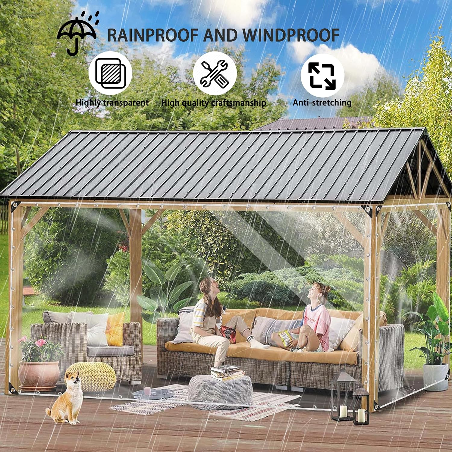 Thumbnail 3 de Bâche transparente protection extérieure 2×3 m