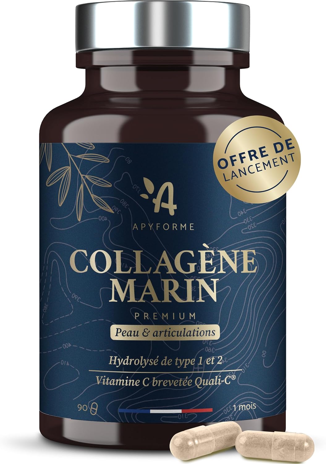 Detalle de Apyforme Collagène marin 90 gélules 💊