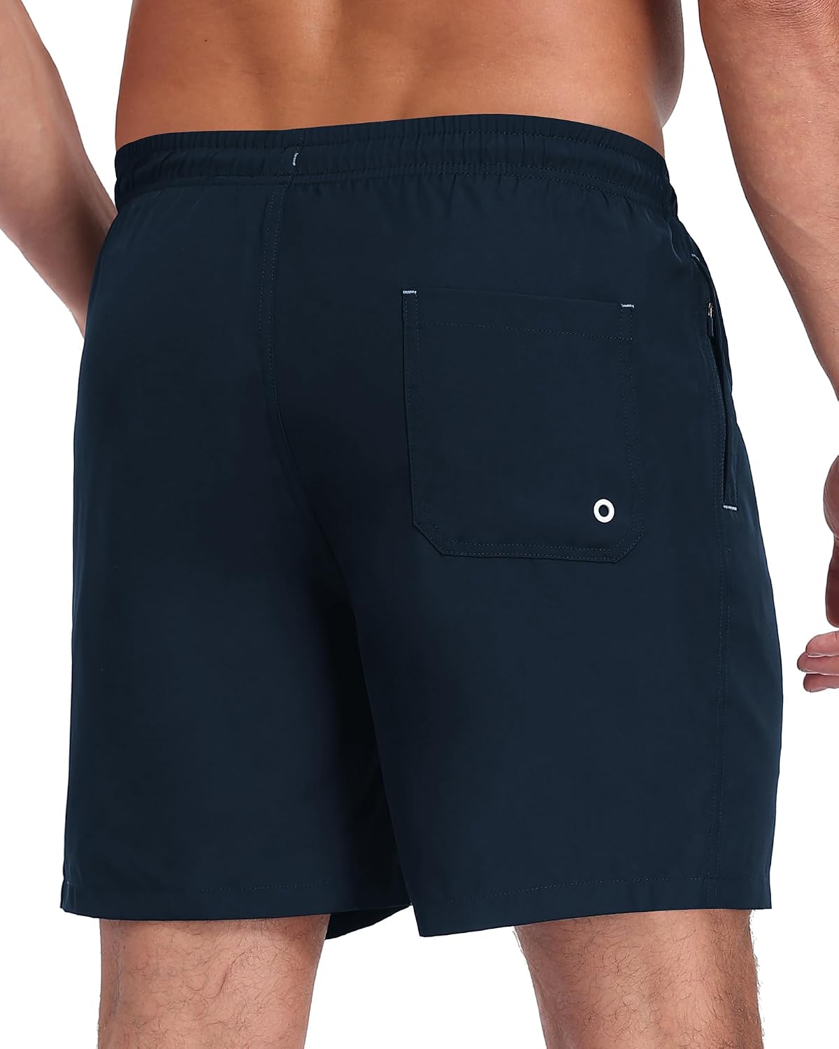 Detalle de Zzkouine 2-in-1 Badehose für Herren – leichte, schnelle Trocknung mit integrierter Innenhose und praktischen Taschen