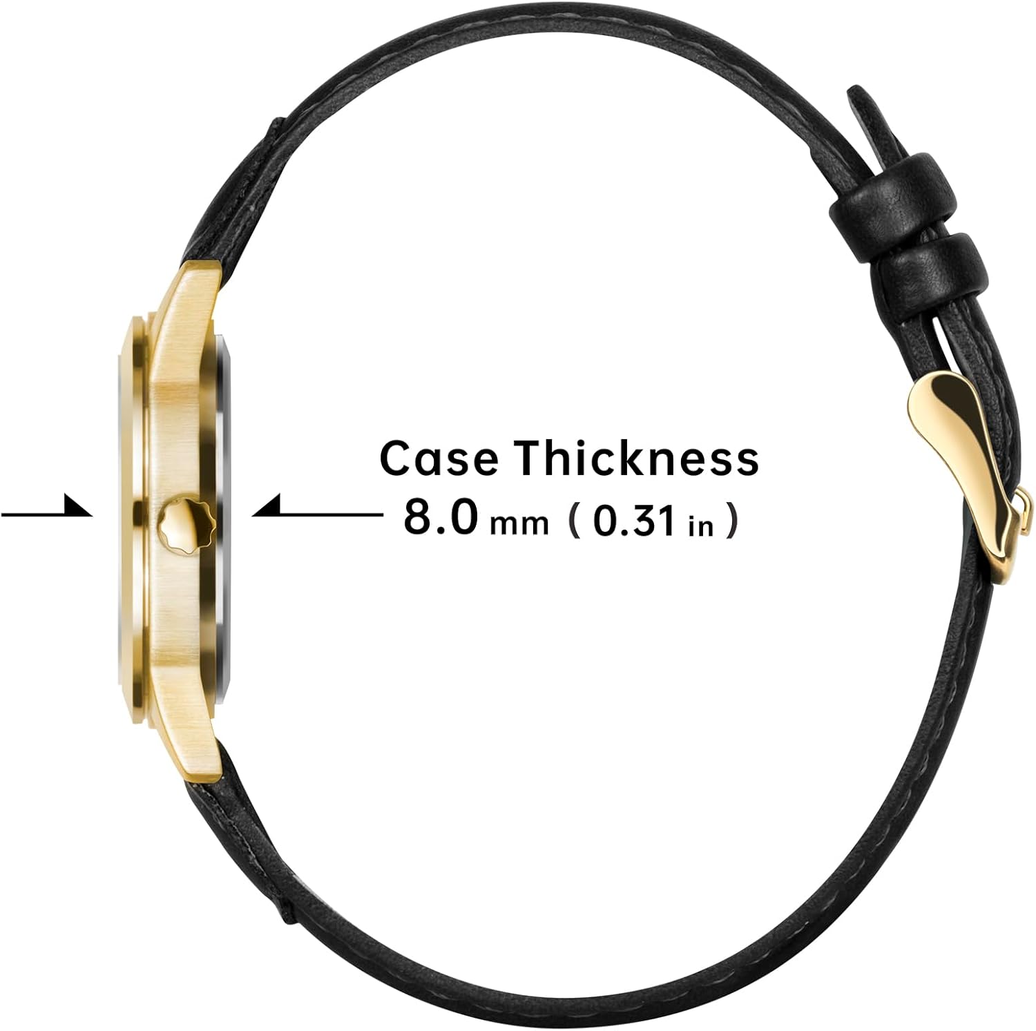 Thumbnail 2 de PINDOWS Damenuhren – Elegantes Analog Quarzdesign mit Lederarmband