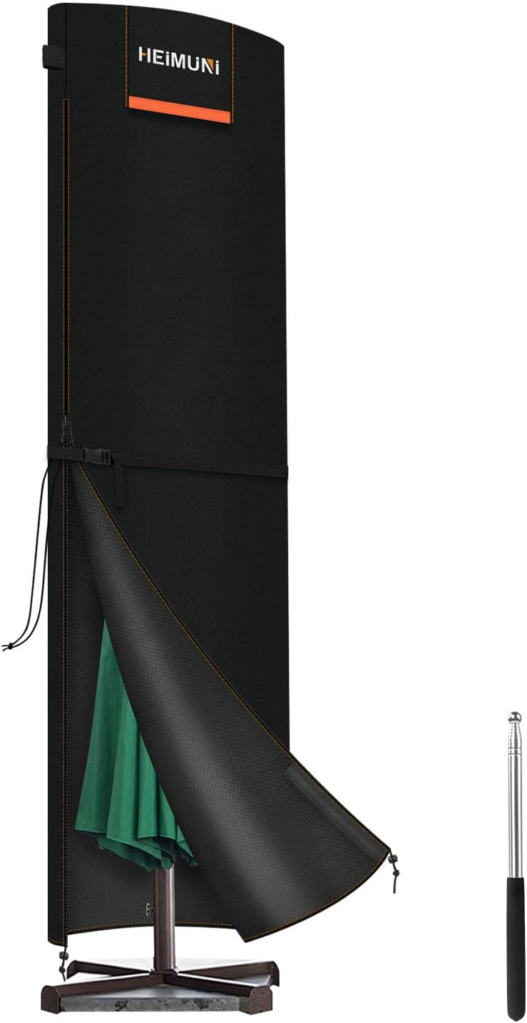 Detalle de HEIMUNI QK-101 parasolhoes 280 cm, 420D Oxford en waterdicht