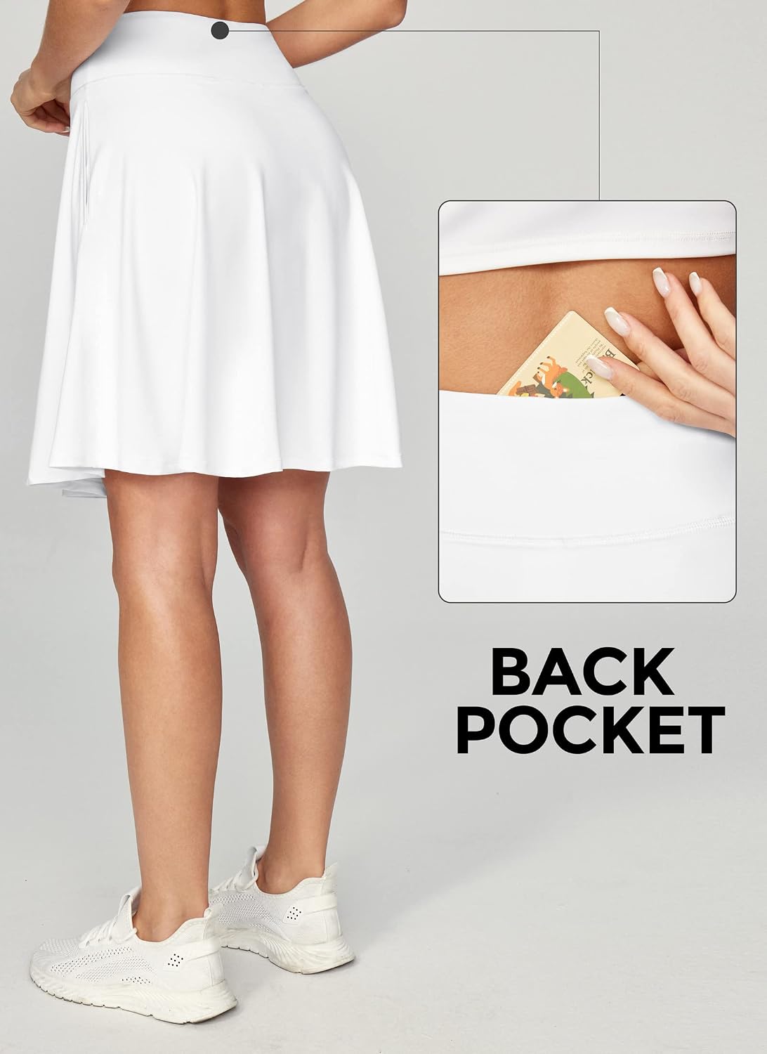 Detalle de IUGA 20" Tennis Skirt Skorts with Pockets