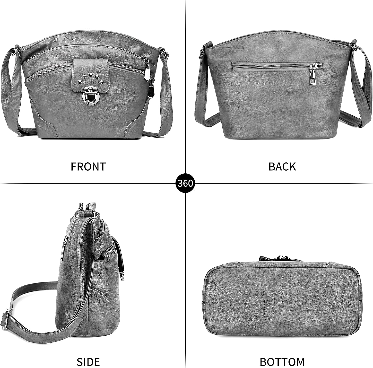 Thumbnail 2 de LassZone Multi-Pocket Crossbody 7.9in