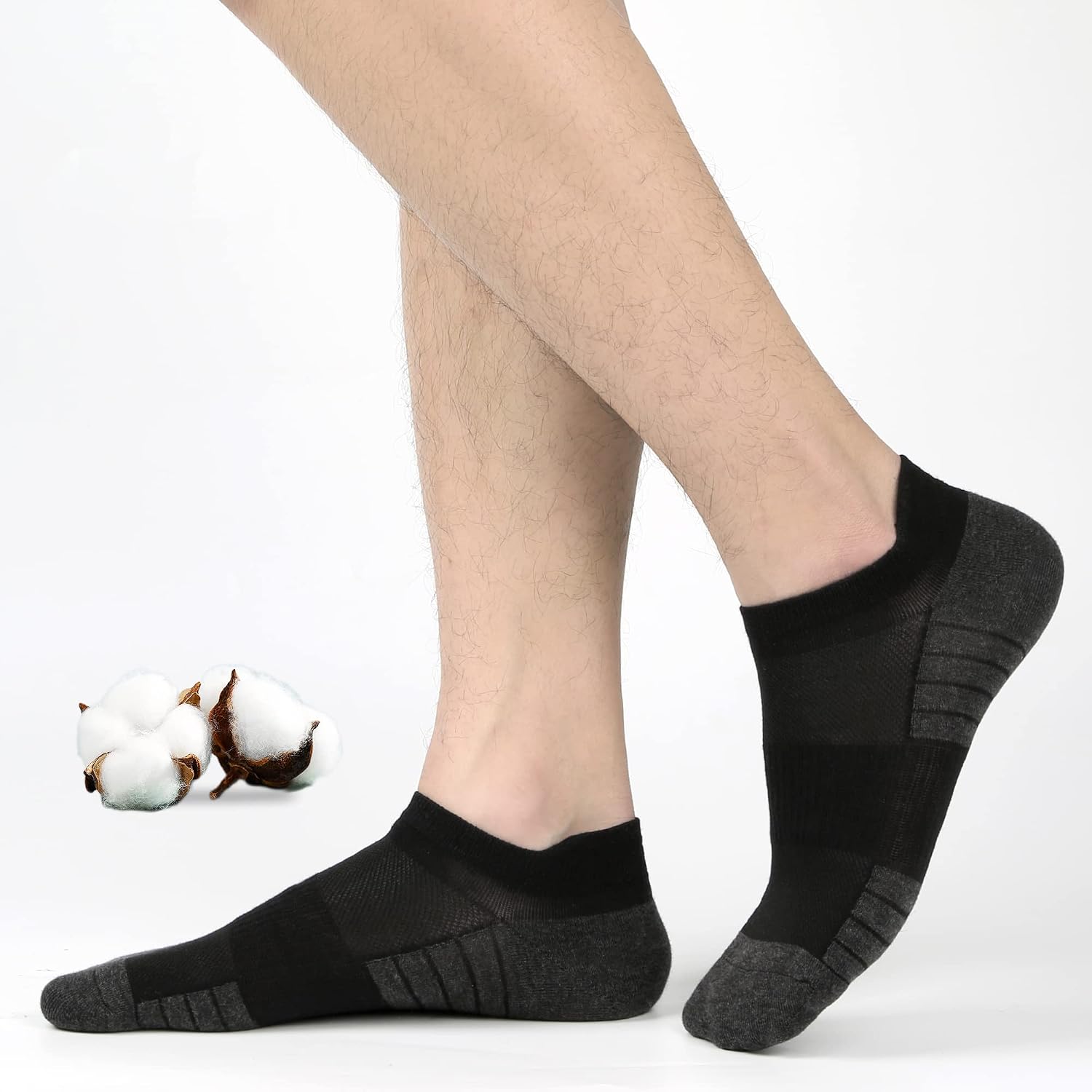 Thumbnail 1 de HIYATO 10 Paar Sneaker Socken (Herren & Damen) – atmungsaktive Kurz- und Laufsocken aus Baumwolle