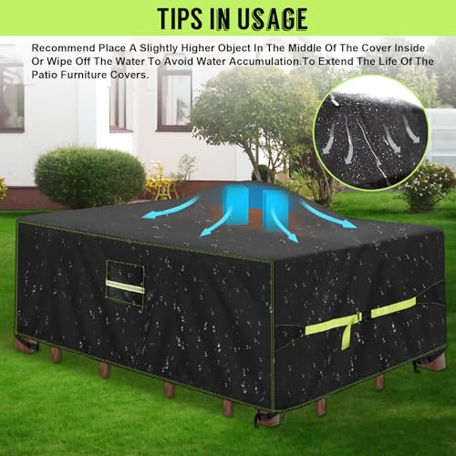 Thumbnail 8 de VDISRR Funda para Mesa Exterior Impermeable 160x150x85cm ☂