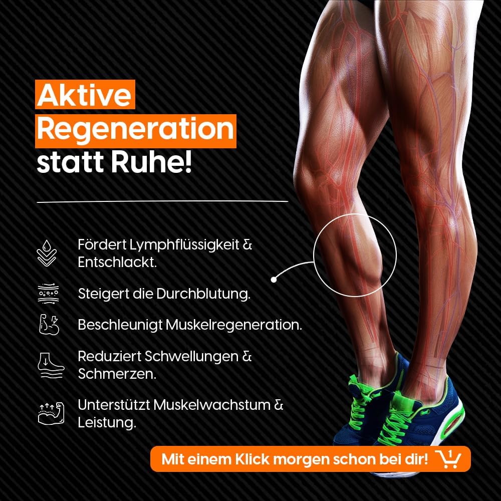 Detalle de STARKBOOTS® V2 – Lymphdrainage & Recoverysystem: Kabellos, 40–200 mmHg, 4h Akku