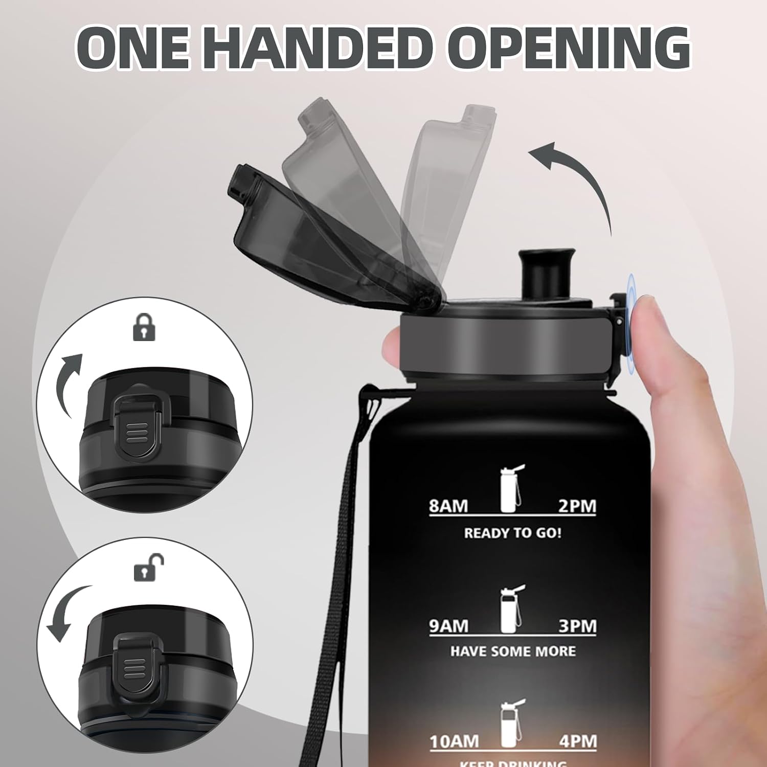 Detalle 1 de Mulbijeo Borraccia 1,5 L indicatore tempo