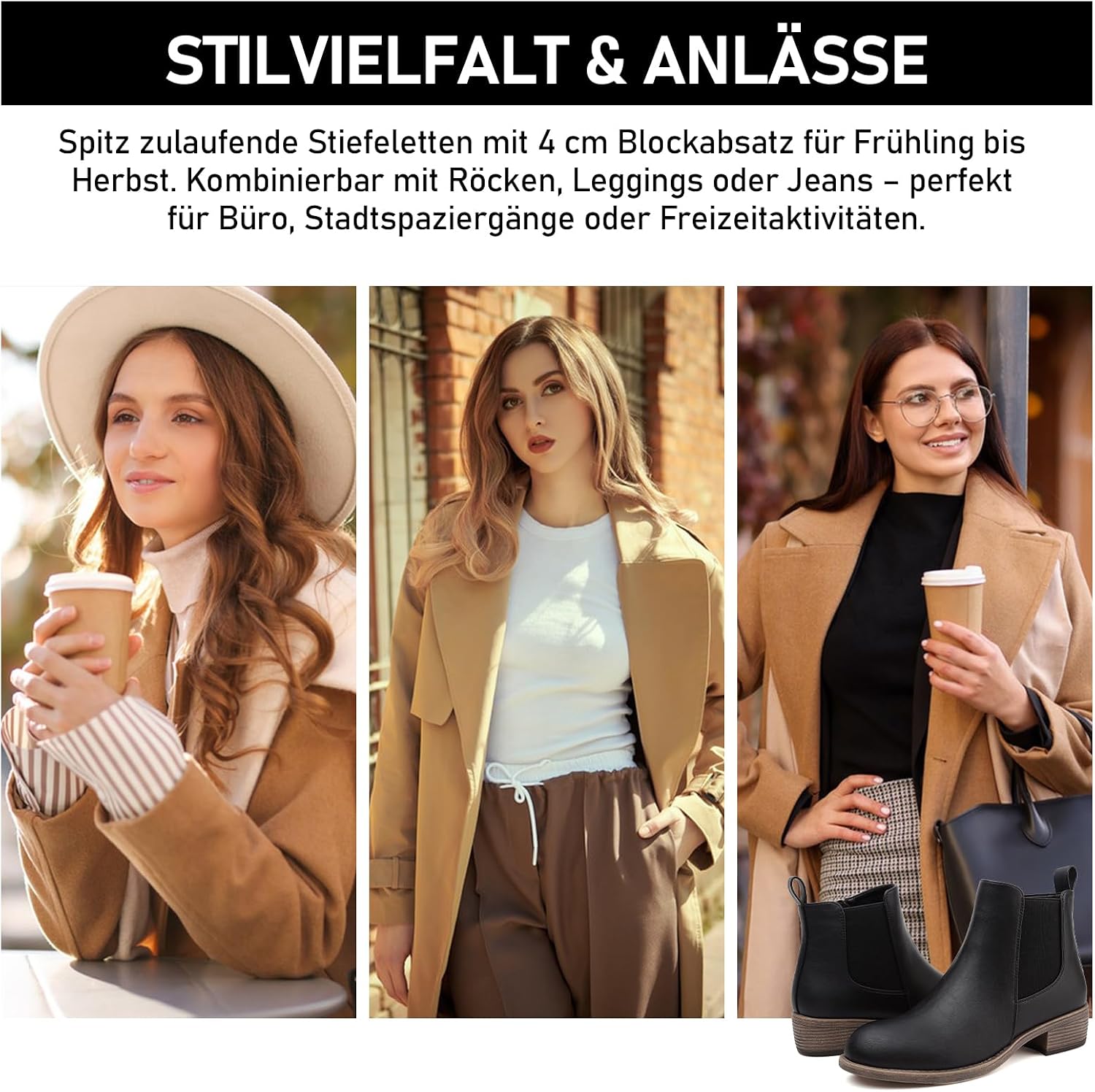 Thumbnail 6 de Maxome Stiefeletten Knöchelstiefel mit 4 cm Absatz