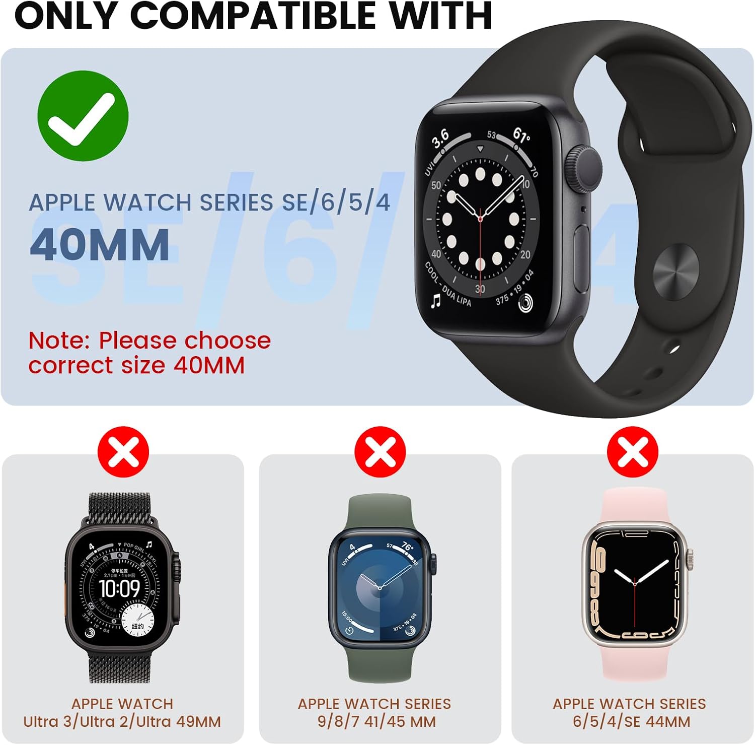 Detalle de Neitra Hard Case for Apple Watch Series 40mm