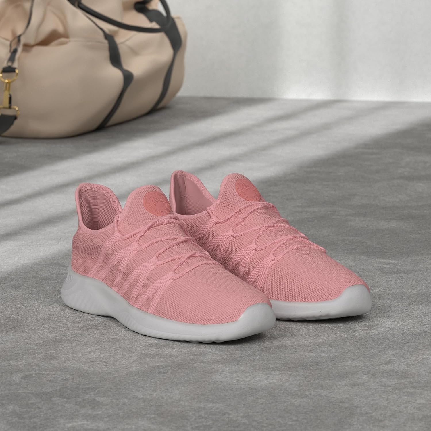 Detalle de Feethit Women's Slip-On Sneakers with Mesh Upper