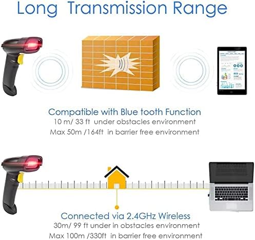 Thumbnail 3 de NETUM NT-1228BL 2D Barcode Scanner with Bluetooth, 2.4G Wireless and USB