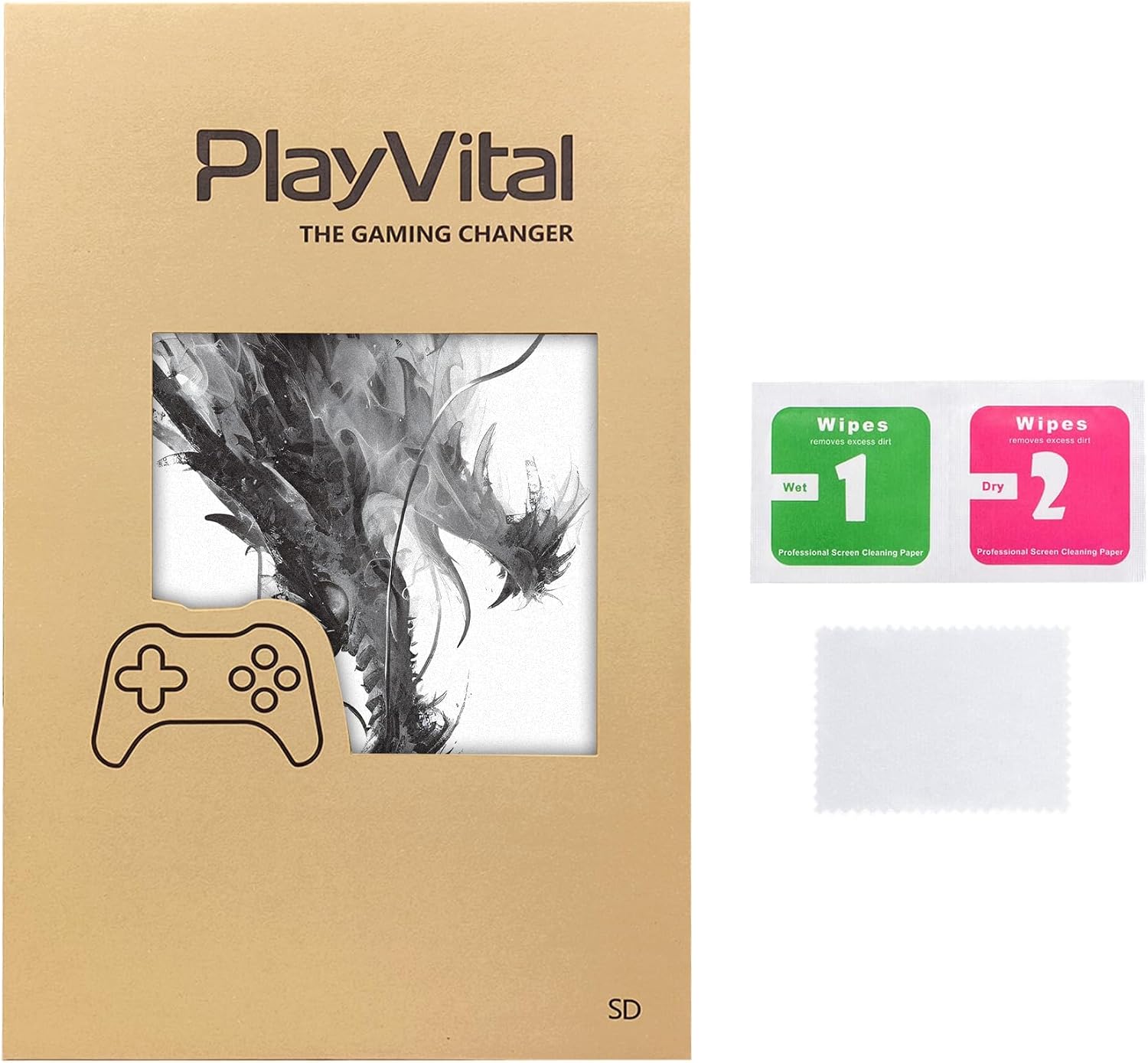 Thumbnail 6 de playvital Custom Stickers for Steam Deck LCD – Full Protective Skin Decal Set in Mistborn Dragon