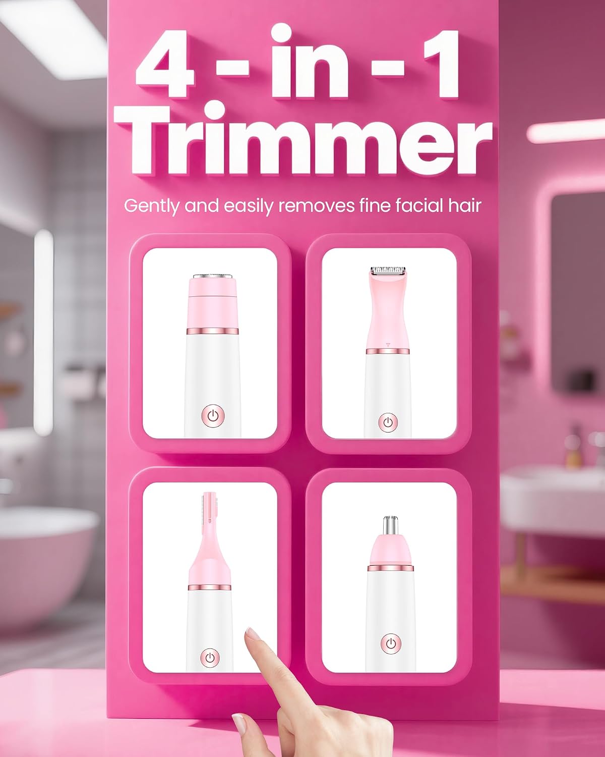 Detalle 2 de Rechargeable 4-in-1 Bikini Trimmer for Women 🪒