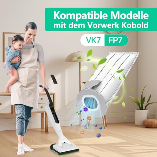 Detalle 2 de 14 Stück Staubsaugerbeutel für Vorwerk Kobold VK7 FP7 – ZQZiQi