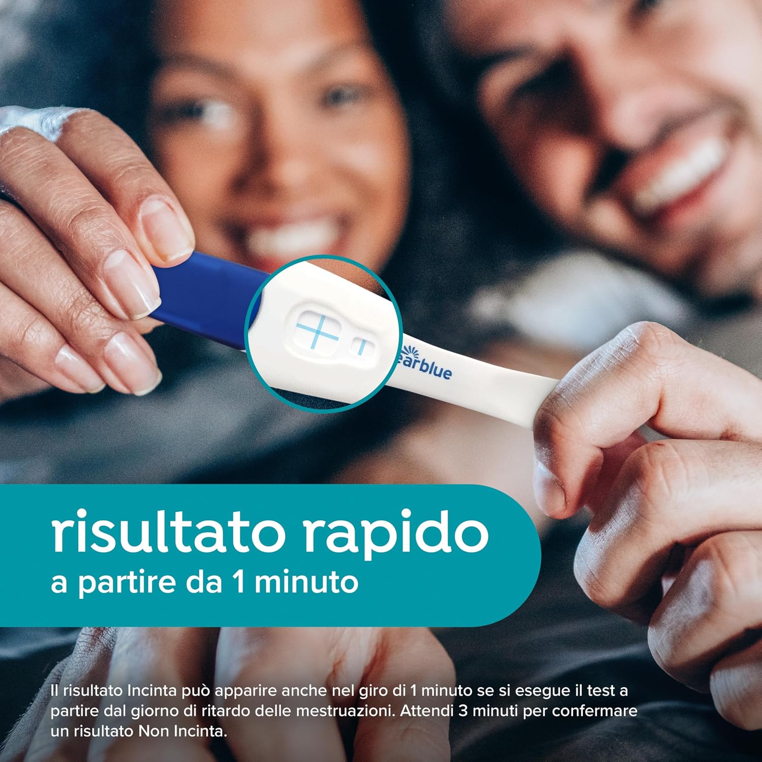Detalle de Test di gravidanza Clearblue Rilevazione Rapida 3 – affidabile, leggibile e rapido