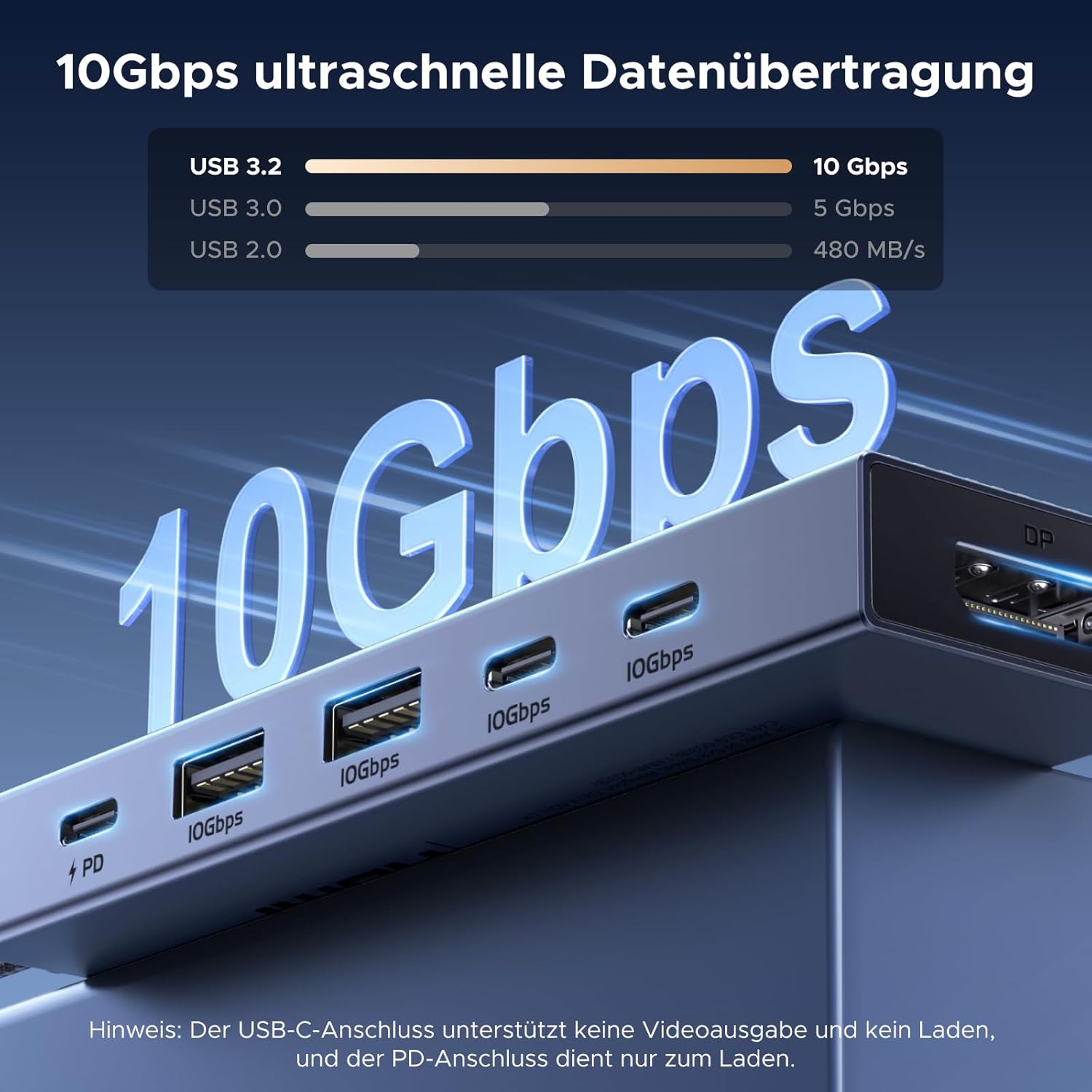 Thumbnail 3 de UGREEN Revodok Pro 1062 DisplayPort Hub 4K