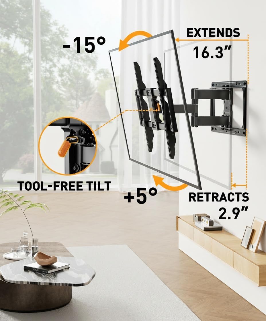 Thumbnail 5 de Perlegear PGLF12 TV Wall Mount 132 lbs