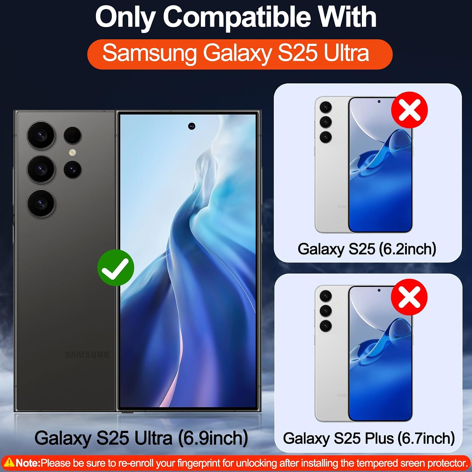 Detalle 2 de MOZOTER Galaxy S25 Ultra Clear Case with Kickstand, MagSafe Compatibility