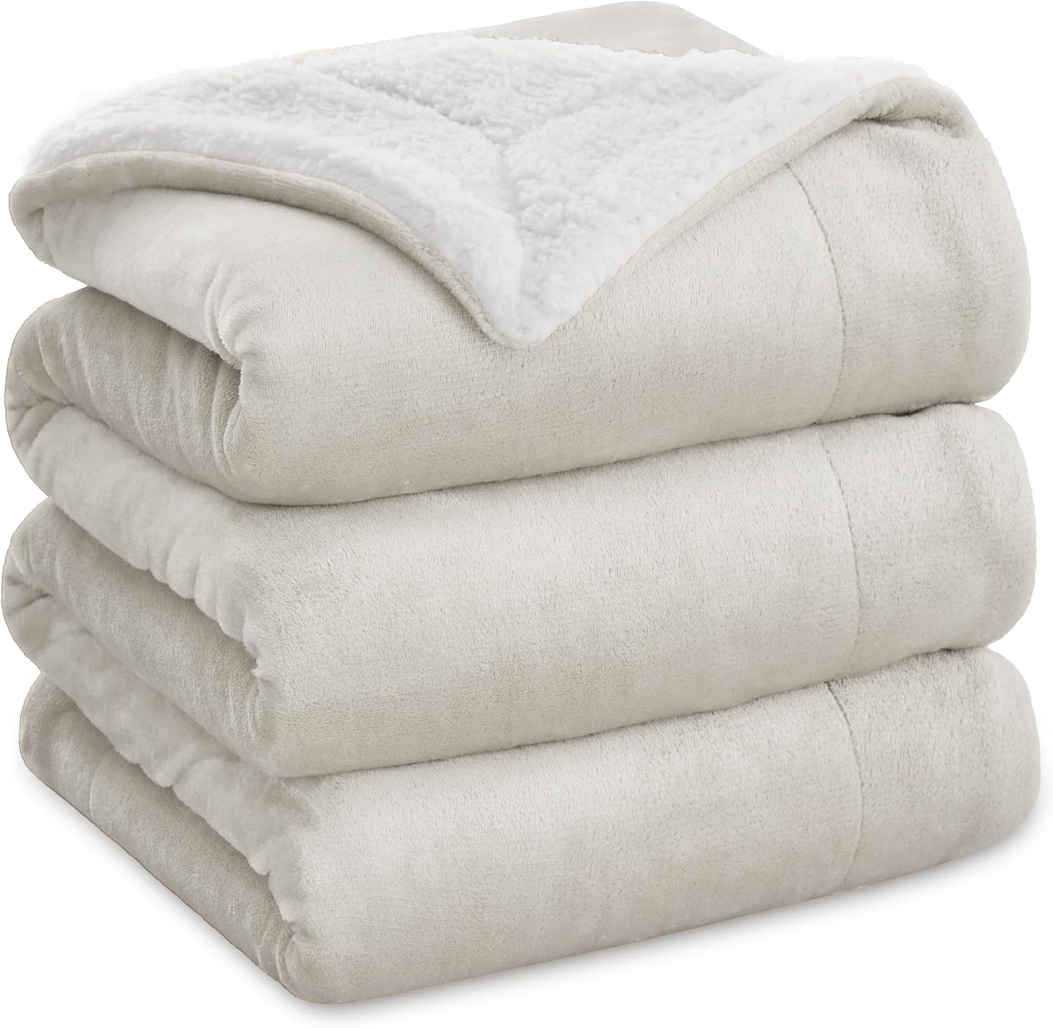 Thumbnail 5 de Bedsure Sherpa Fleece Throw Blanket 220x240cm