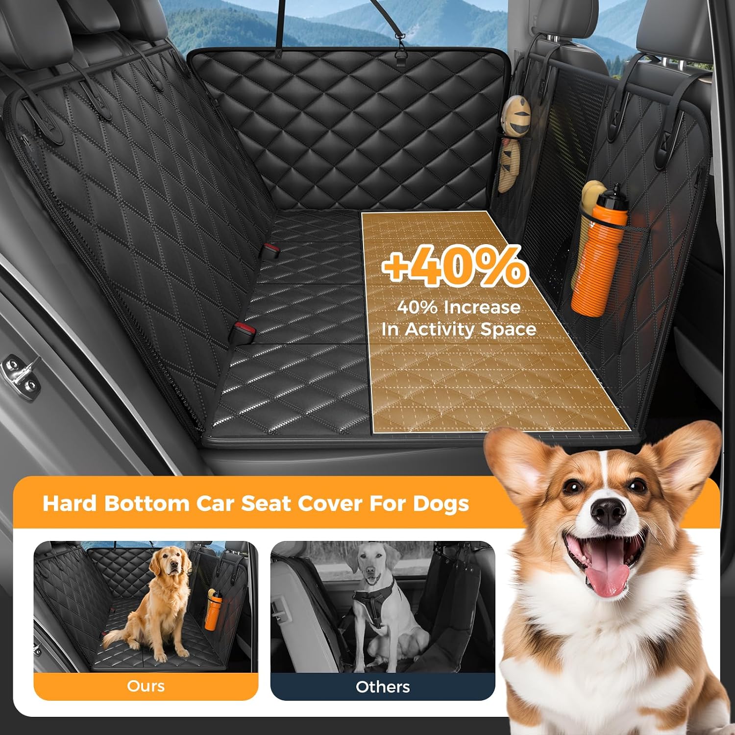 Detalle 2 de Dog Car Seat Cover, 400 lb Capacity