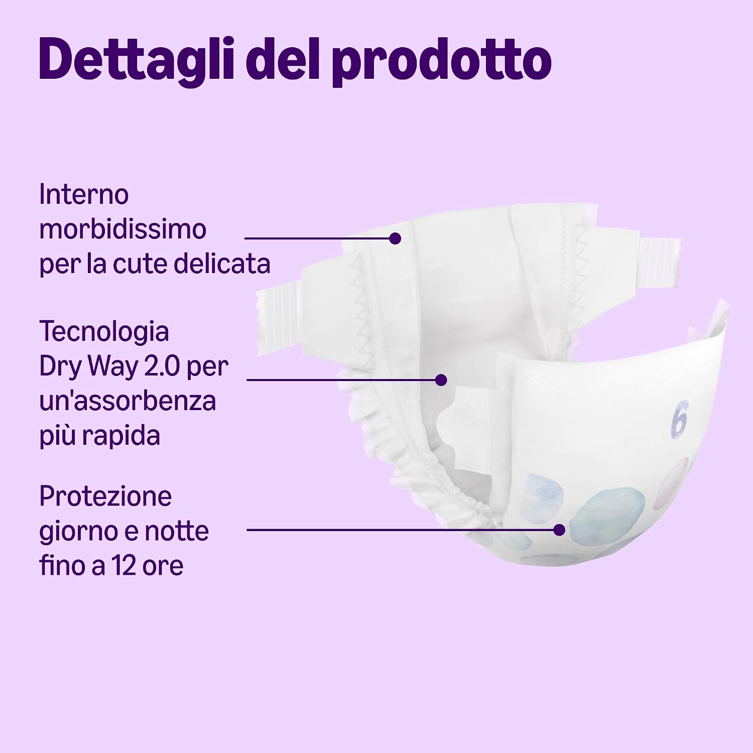 Detalle de by Amazon Ultra Dry Nappies Taglia 6 140 pz