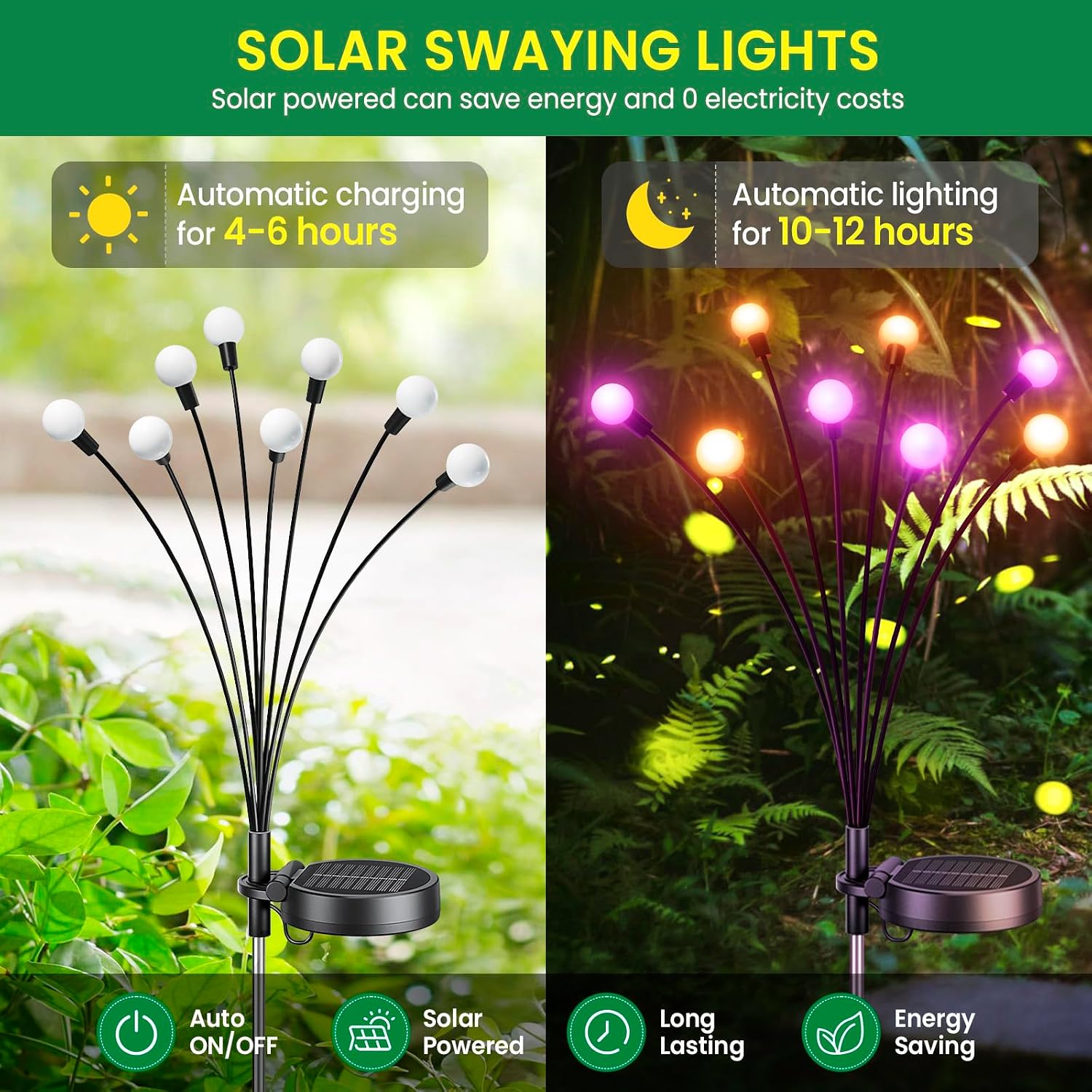 Thumbnail 6 de GEARLITE Firefly Solarleuchten Außen 4er Set
