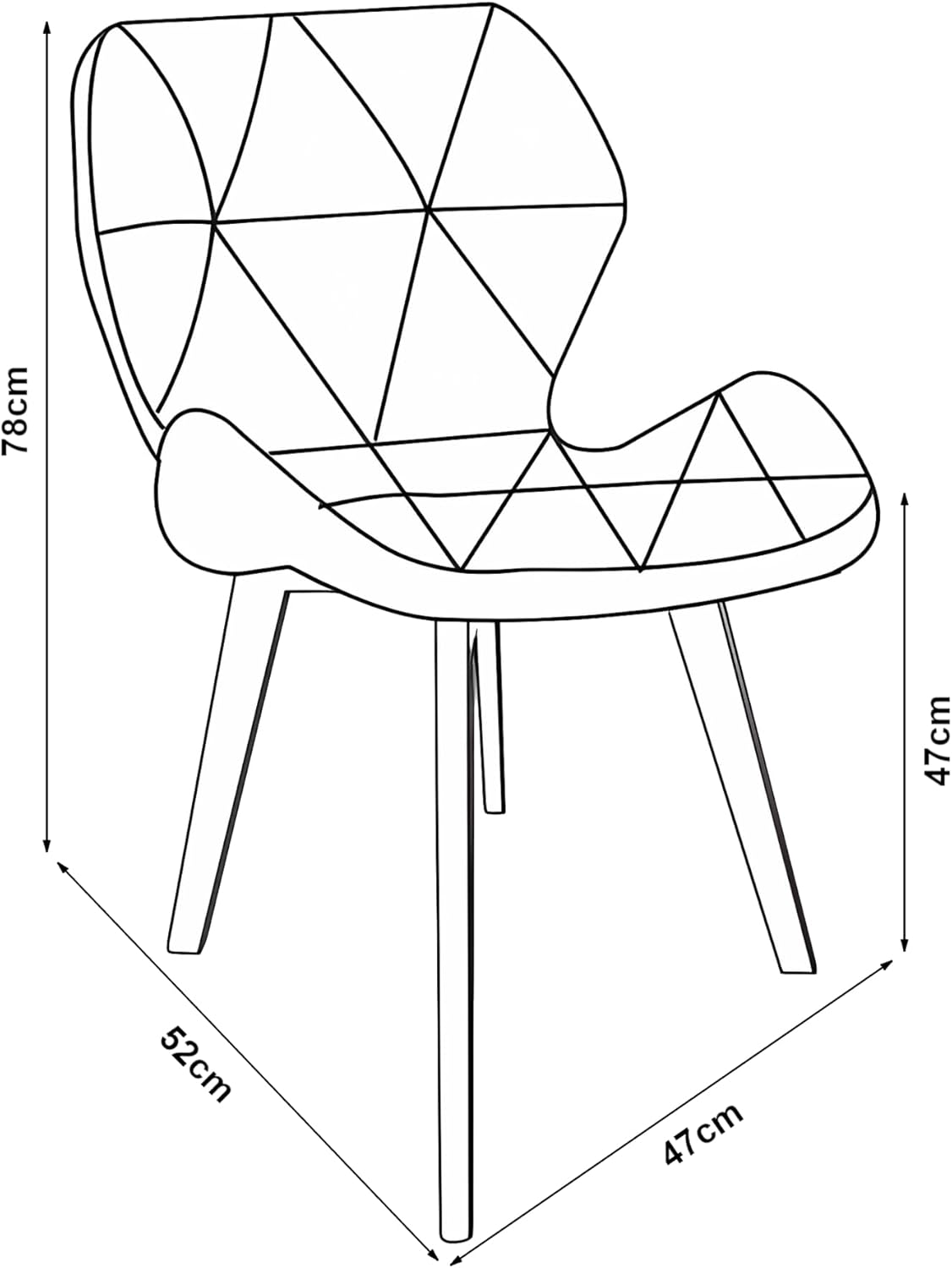 Thumbnail 2 de [en.casa] Set 2 Sedie con Rivestimento in Similpelle Trapuntata e Gambe in Legno di Faggio – Bianco