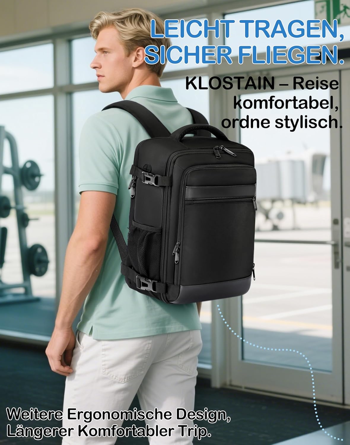 Thumbnail 5 de KLOSTAIN Handgepäck Rucksack 20L
