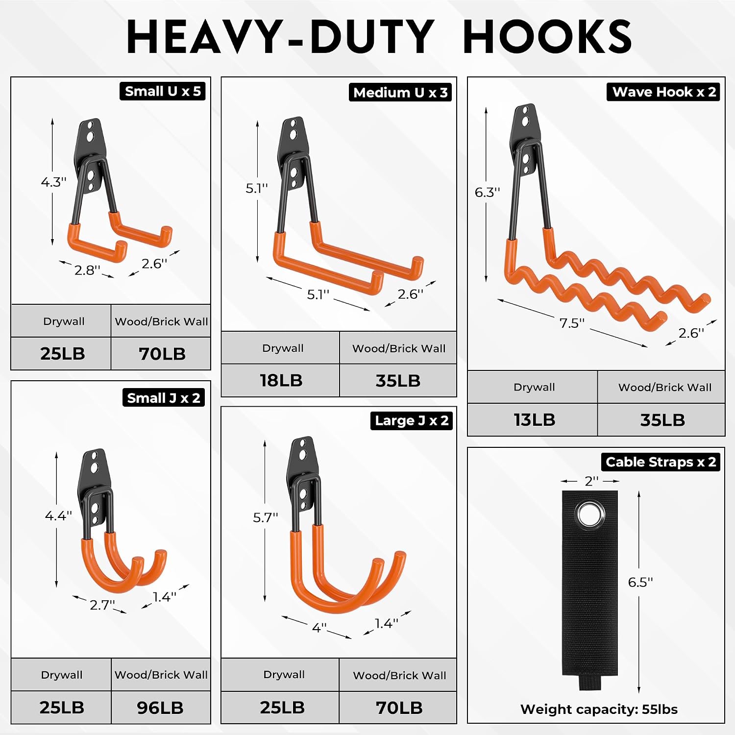 Thumbnail 1 de BONTEC garage hooks 16 pack, heavy duty