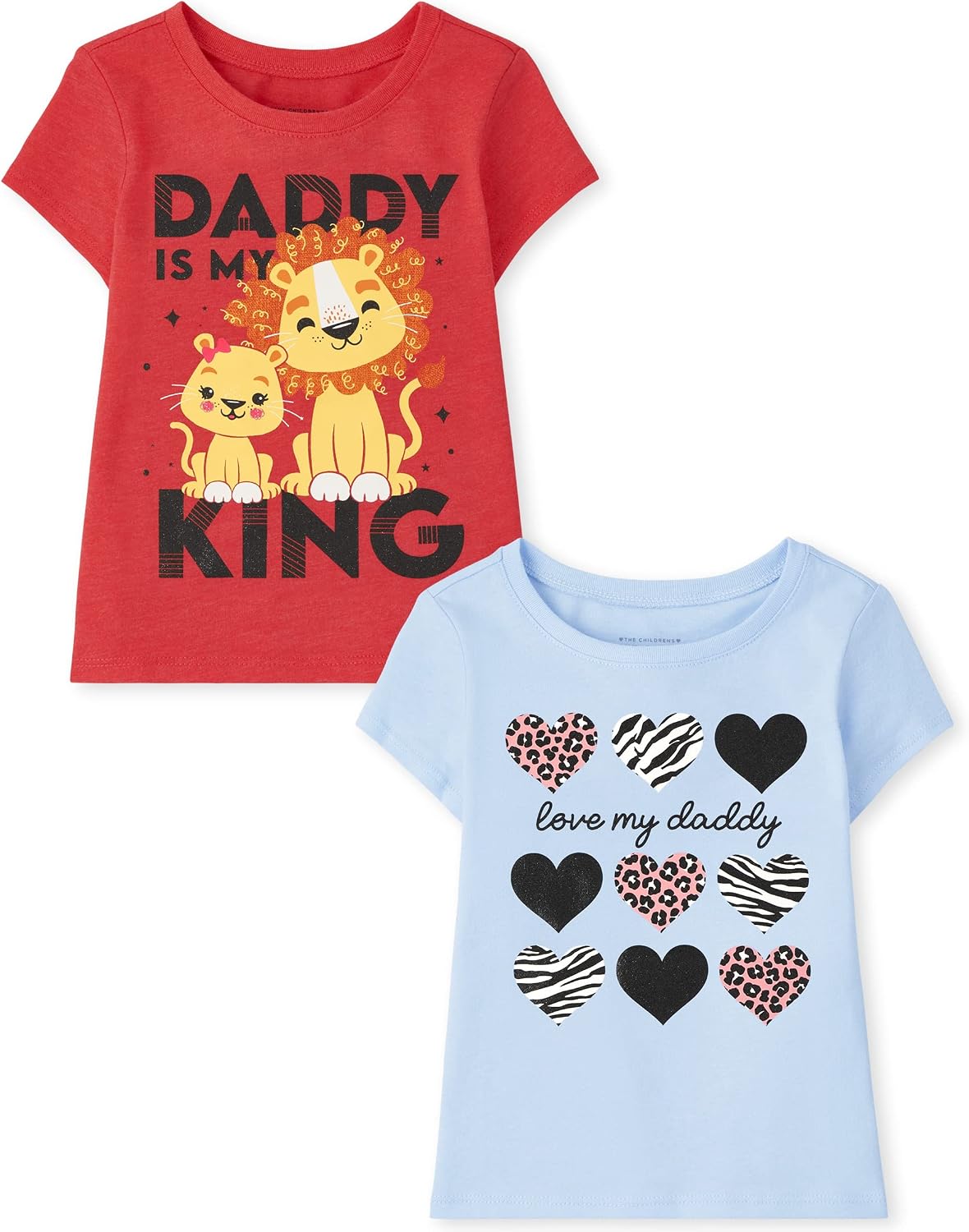 Detalle de The Children's Place 3048795 Baby & Toddler Unicorn and Butterfly Graphic T-Shirts, 3-Pack