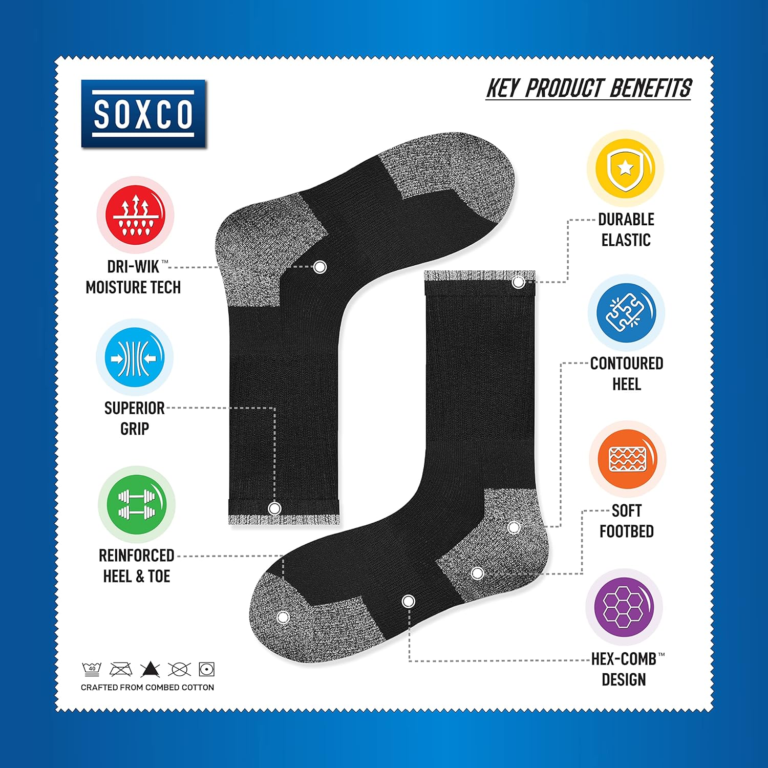 Thumbnail 1 de SOXCO Chaussettes de sport 10 paires