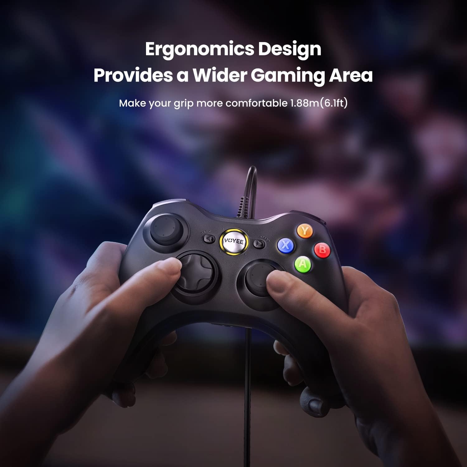 Thumbnail 5 de VOYEE PC Controller Wired for Xbox 360