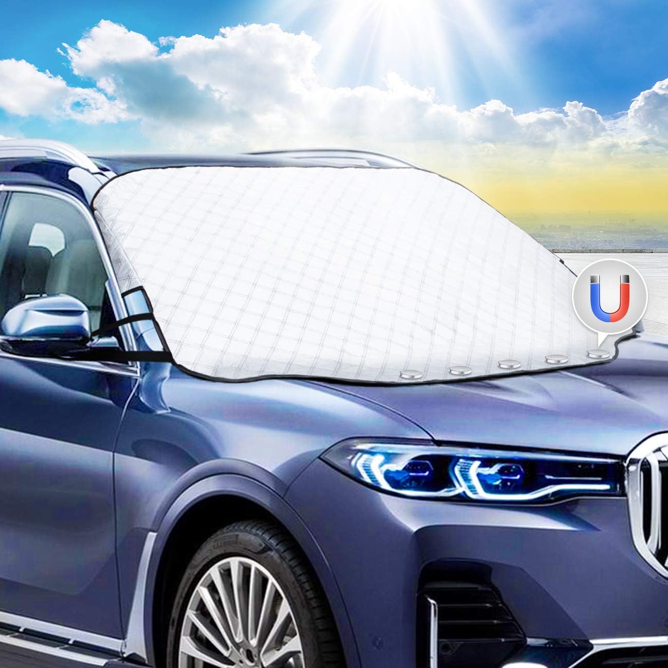 Thumbnail 2 de Favoto Parasole Parabrezza Auto: Copertura Protettiva Magnetica per SUV (157 x 126 cm)