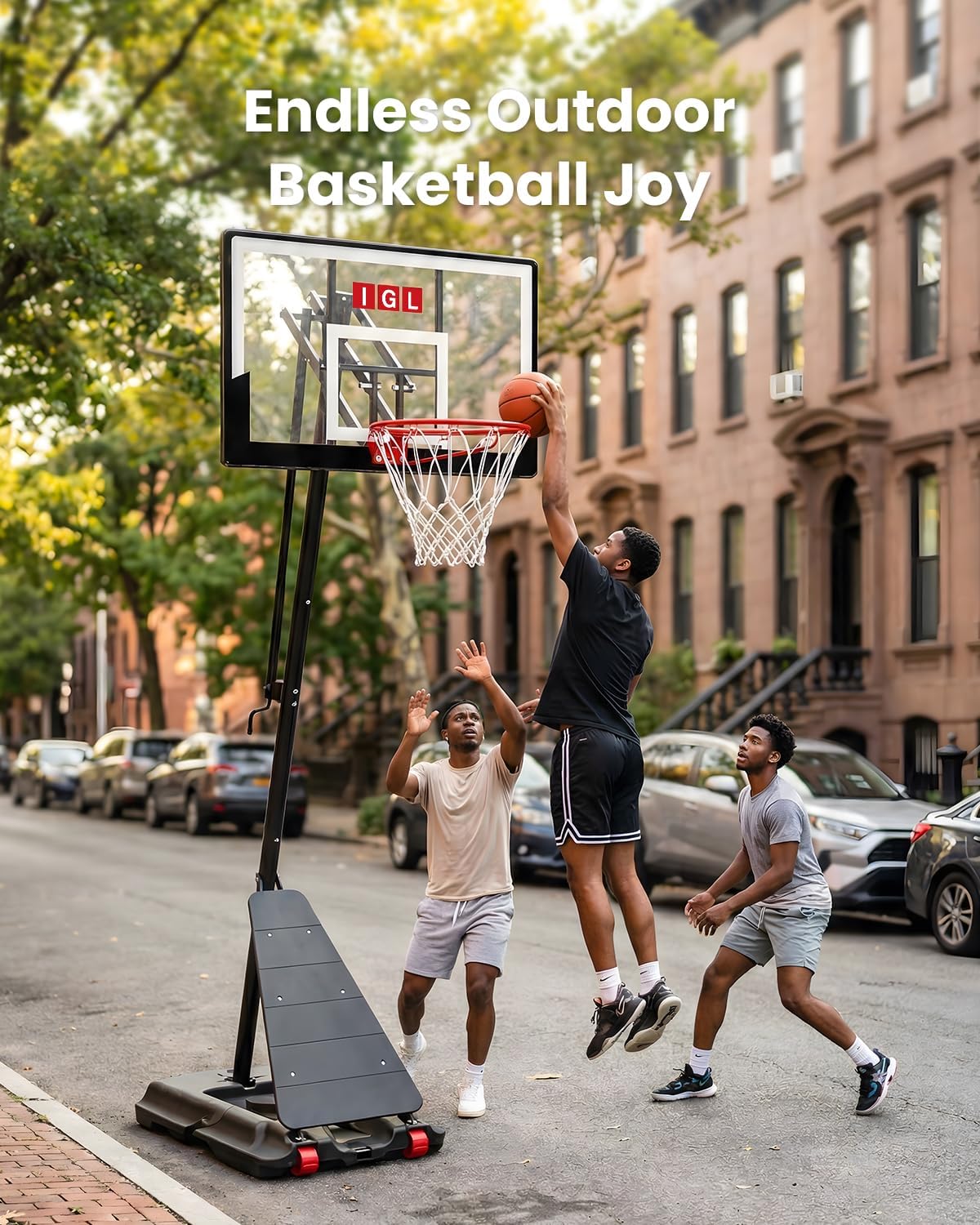 Detalle 2 de IGL Adjustable Basketball Hoop 10 ft