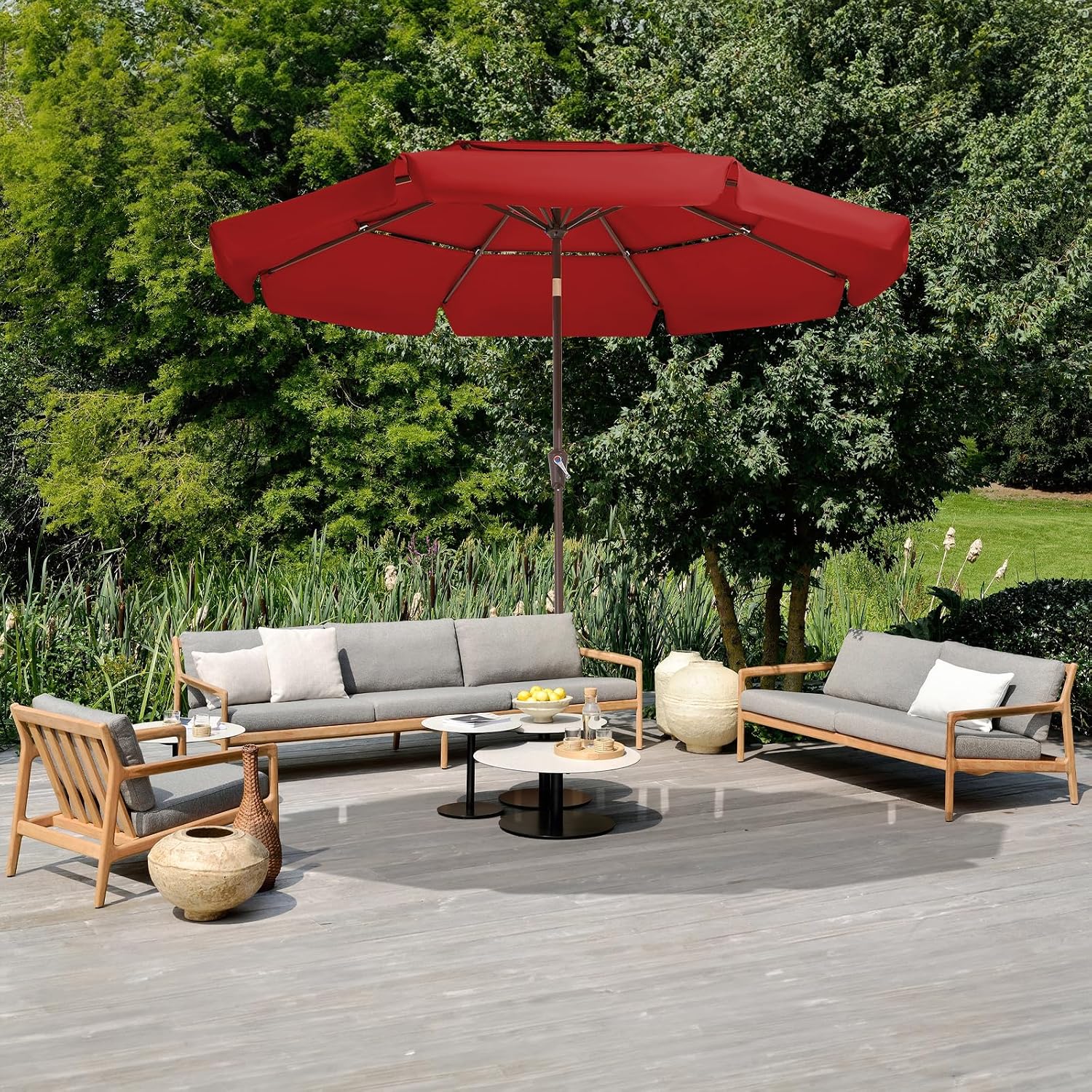 Detalle de JEAREY Patio Umbrella, 9 ft