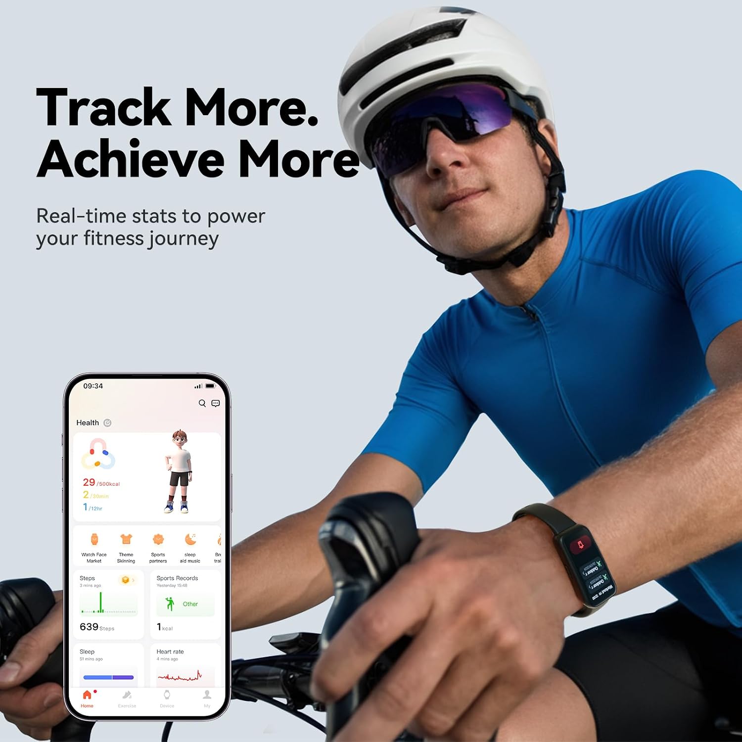 Detalle 2 de Enfit Fitness 1.47" smart watch with 100+ sports