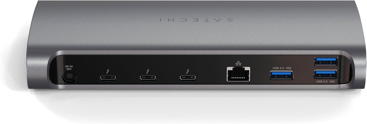 Detalle de SATECHI ST-UCT4DM-EU – stacja dokująca Thunderbolt 4, 12 w 1, 96 W, 40 Gb/s