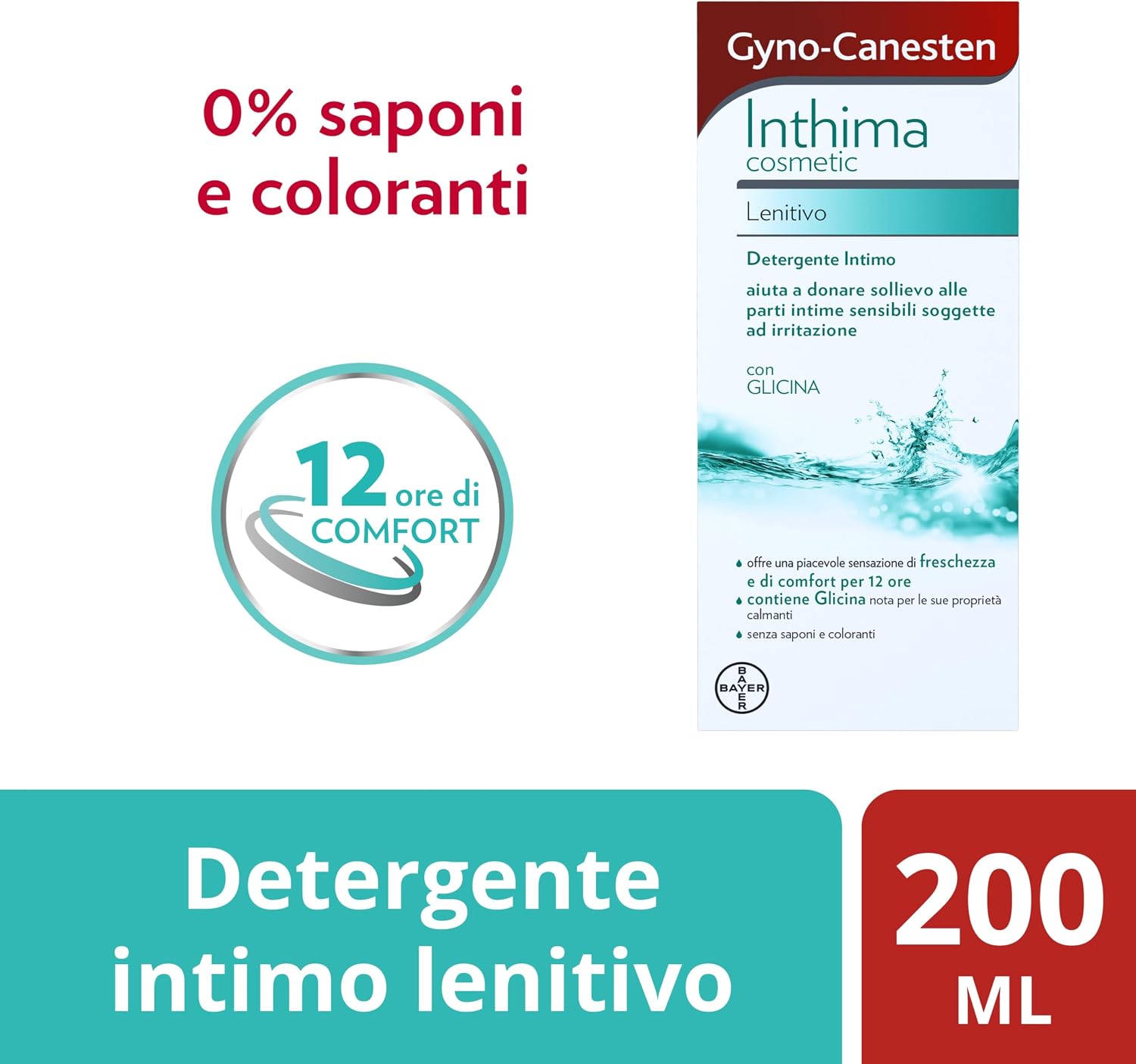 Detalle de Gyno-Canesten Inthima Detergente 200 ml