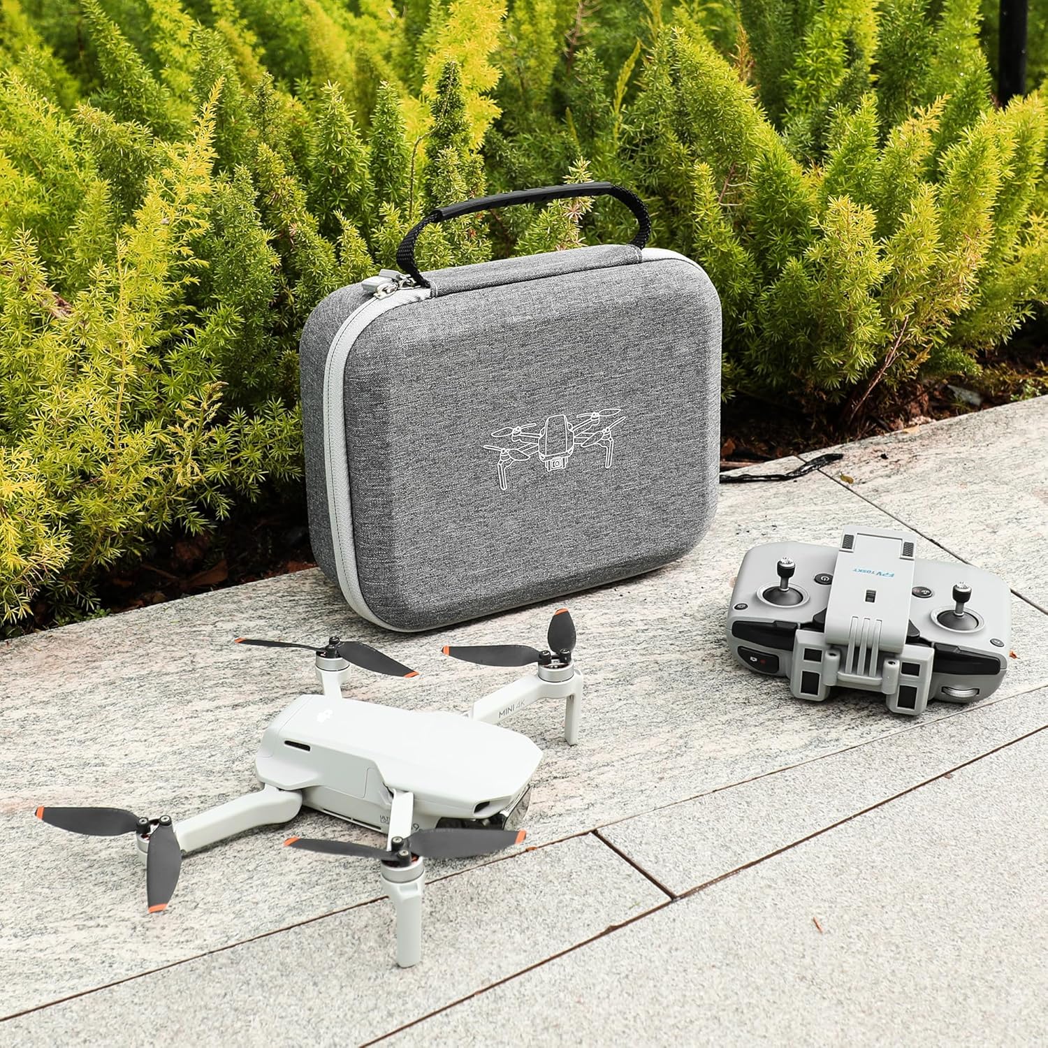 Detalle de FPVtosky Mini 4K Étui Rigide et Sac de Transport pour DJI Mini 4K / Mini 2 SE – Accessoires Inclus