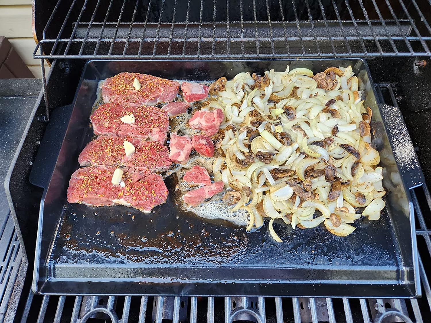 Thumbnail 5 de WELL GRILL Plancha-Grillplatte 45,5 × 36,5 cm mit Spachtel-Set aus Gusseisen – vielseitig einsetzbar